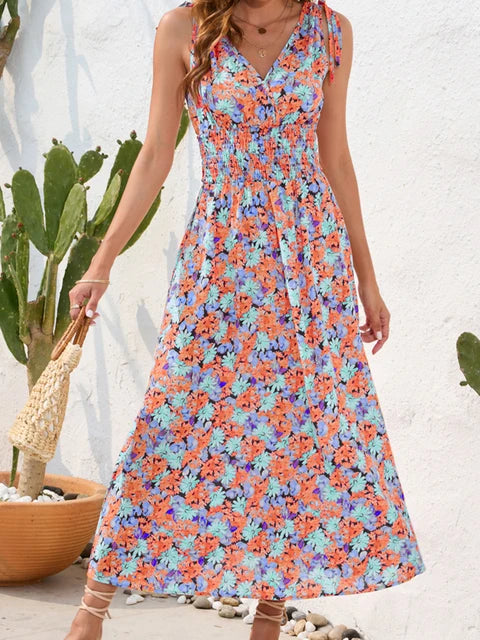 Robe élégante Longue à Imprimé Floral